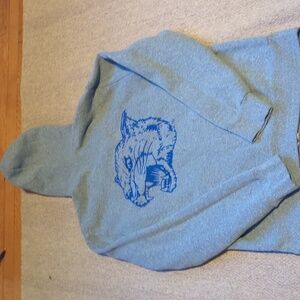 Mens retro brand Pittsburgh Panthers hooded full zip sweatshirt size medium